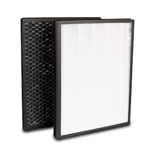 H14® True HEPA + Activated Carbon Filter Set Compatible with Philips AC1210, AC1215, AC1217 Air Purifiers – Replacement for FY1410 & FY1413 – Dual Layer Filtration (Black & White)